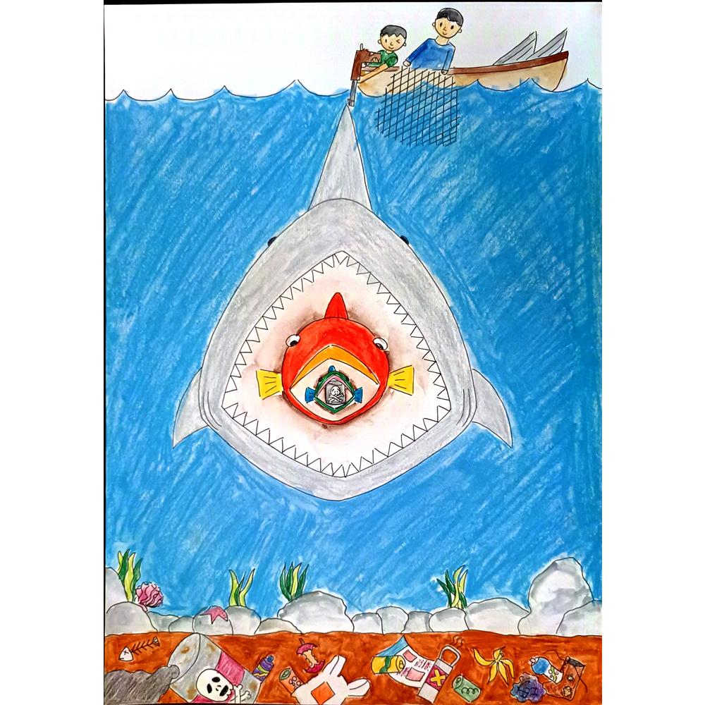 Cheung Hon Ting 35x25cm Orijinal Karikatür BOD00998