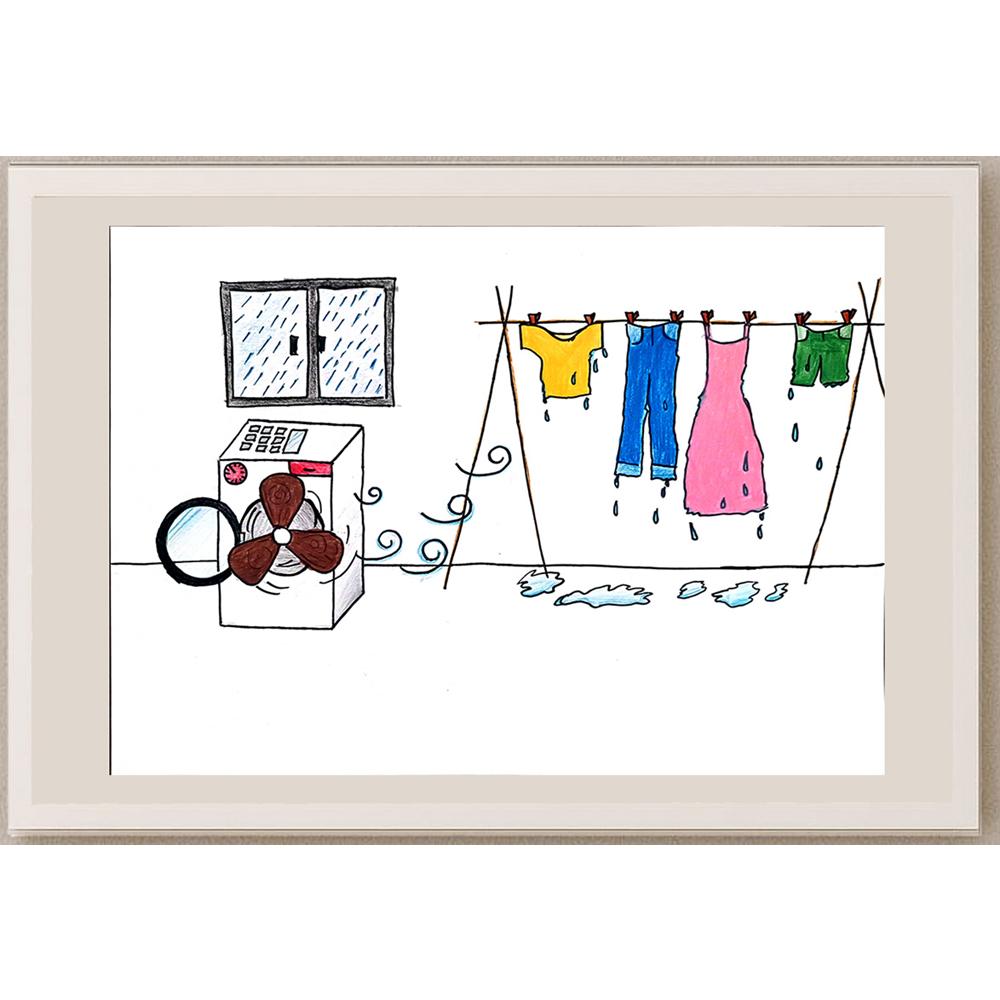 Chan Hoi Yan 35x25cm Orijinal Karikatür BOD01004