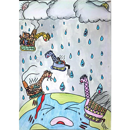 Chung Hiu Ying 35x25cm Orijinal Karikatür BOD01010
