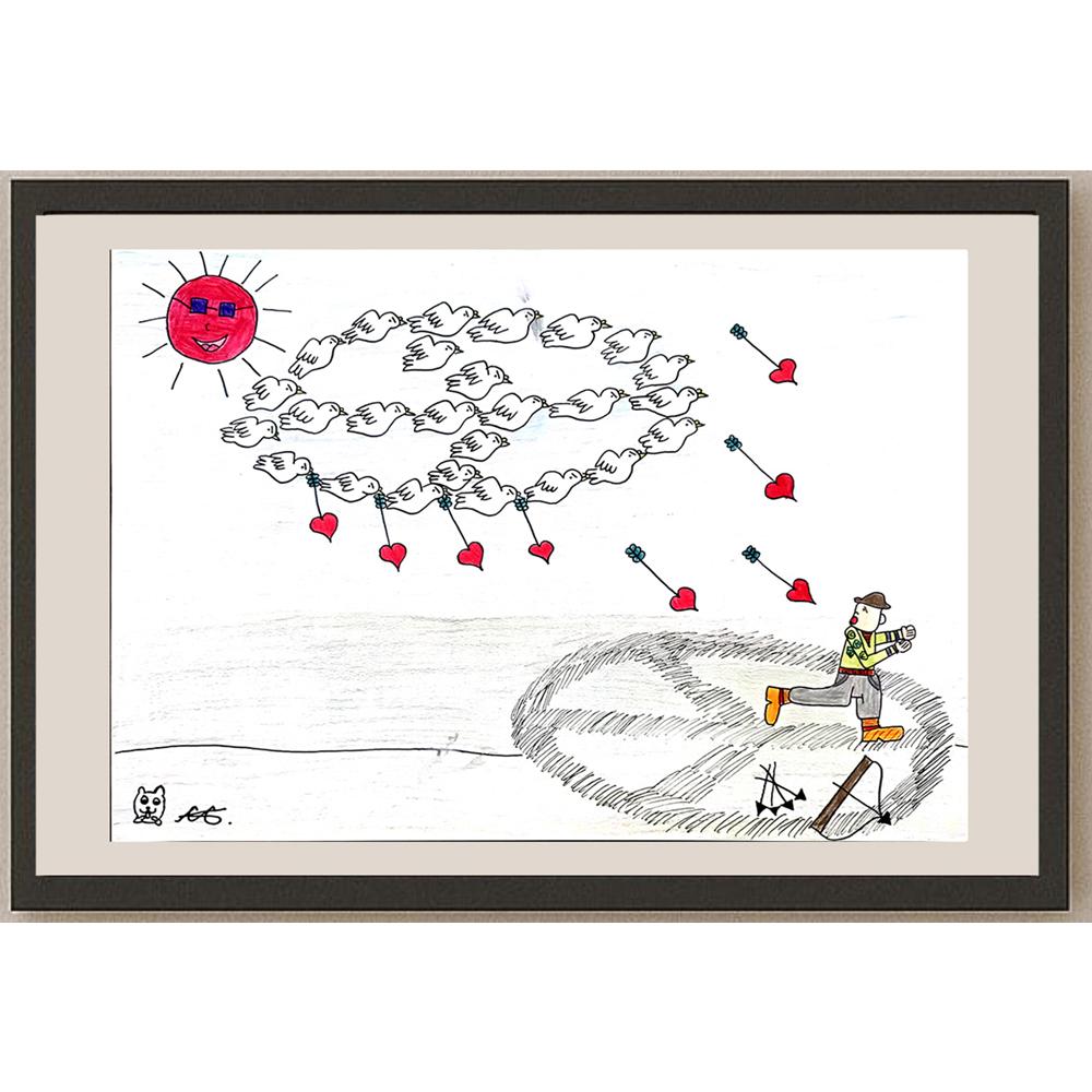 Chelsie 35x25cm Orijinal Karikatür BOD01011