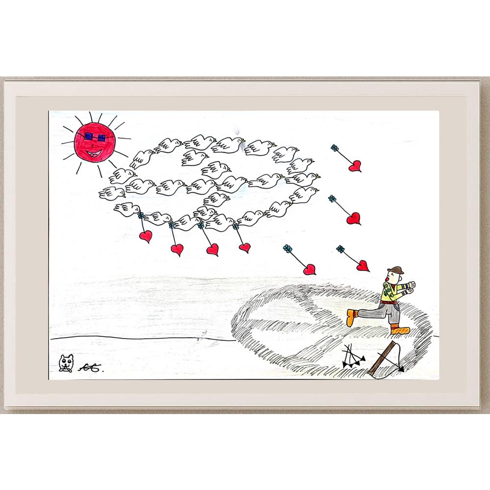 Chelsie 35x25cm Orijinal Karikatür BOD01011