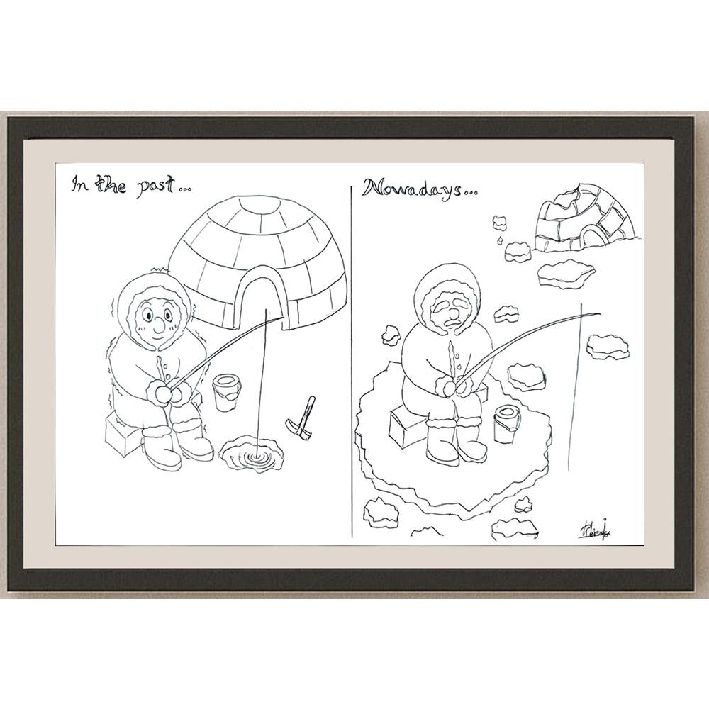 Hui Ka Chun 29x19cm Orijinal Karikatür BOD01012