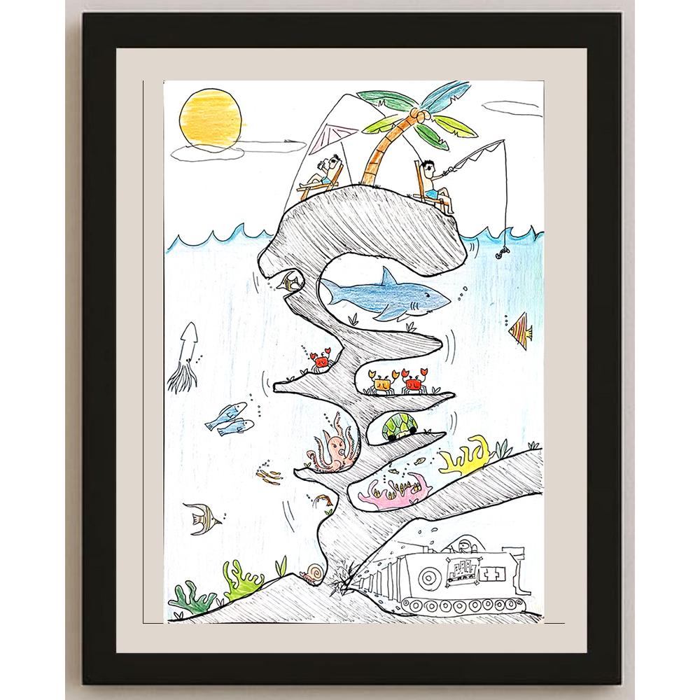 Ho Kiu Yoe 35x25cm Orijinal Karikatür BOD01019