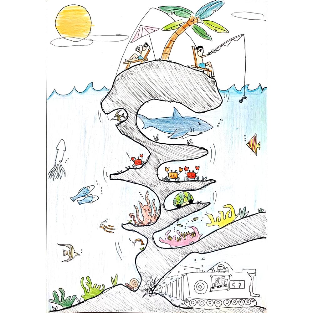 Ho Kiu Yoe 35x25cm Orijinal Karikatür BOD01019
