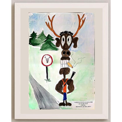 Vaidzelevich Aliaksandr 43x30cm Orijinal Karikatür BOD01029
