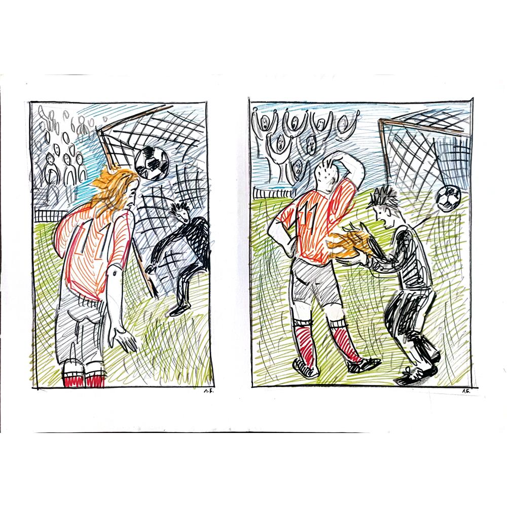 Beliaev Leonid 43x30cm Orijinal Karikatür BOD01030