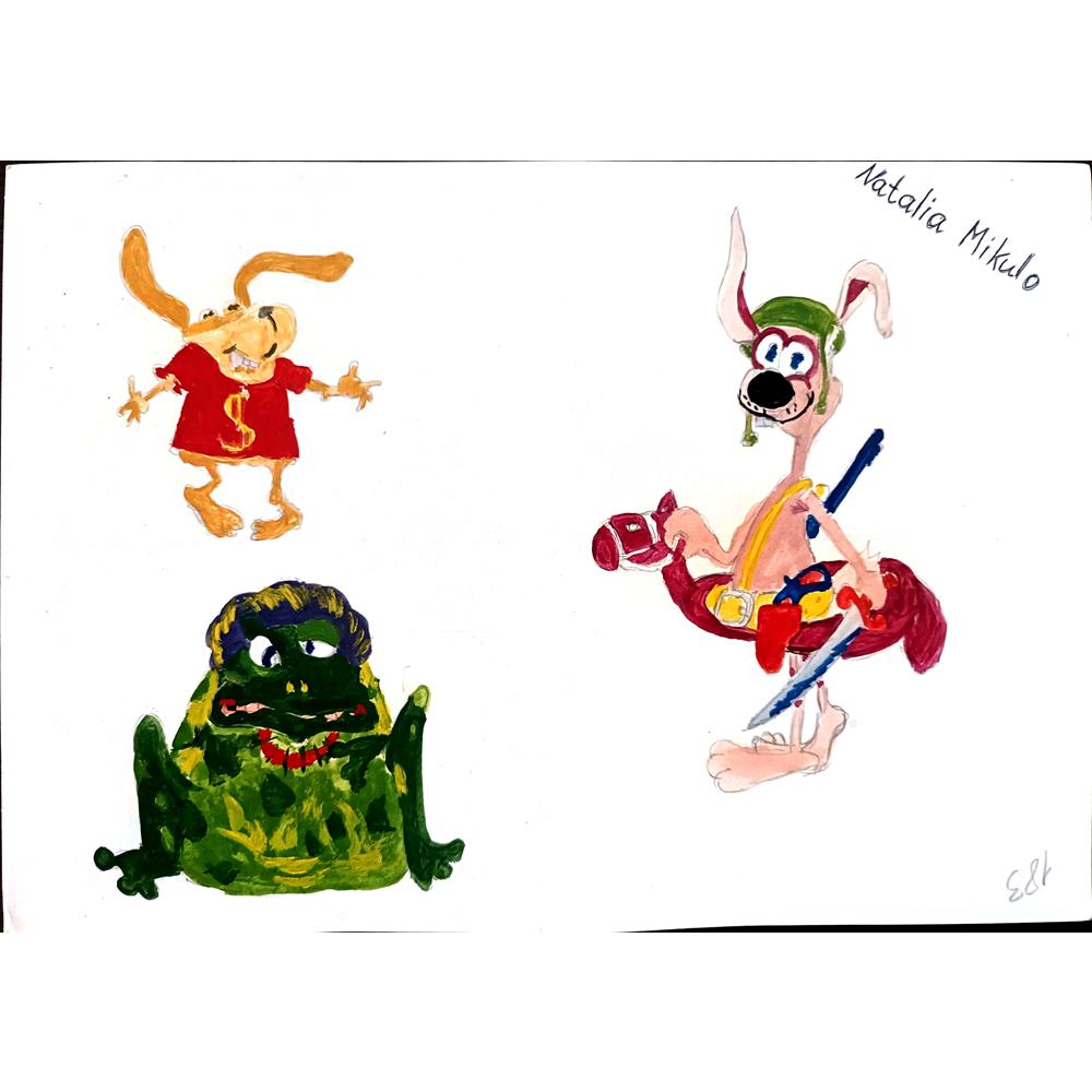 Natalia Mikulo 29x21cm Orijinal Karikatür BOD01058