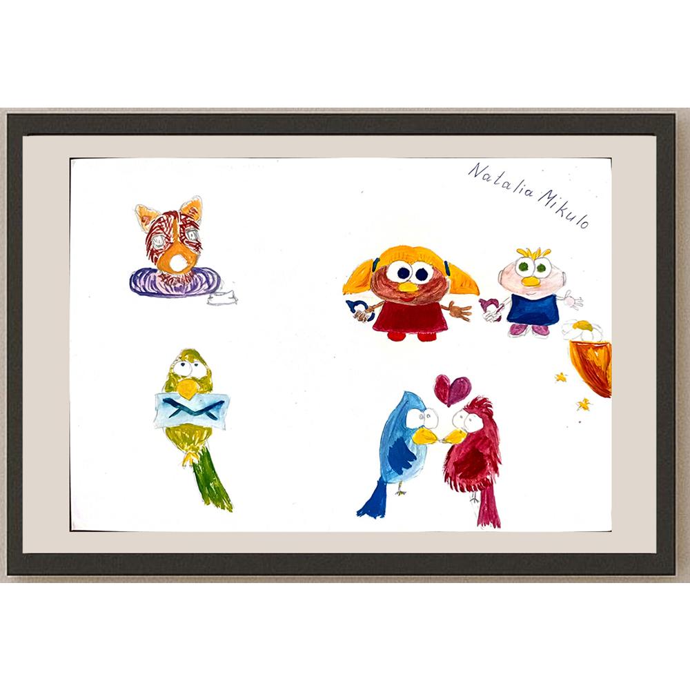 Natalia Mikulo 29x21cm Orijinal Karikatür BOD01059