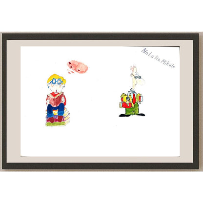 Natalia Mikulo 29x21cm Orijinal Karikatür BOD01060