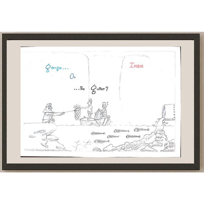 Dchelcuna 29x21cm Orijinal Karikatür BOD01064