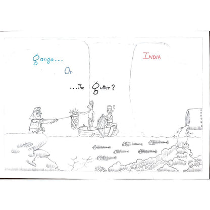 Dchelcuna 29x21cm Orijinal Karikatür BOD01064