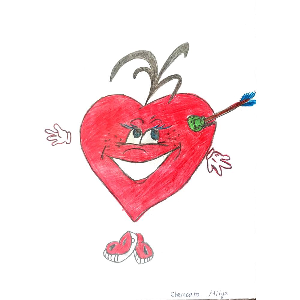 Cherepaha Andrew 29x21cm Orijinal Karikatür BOD01069