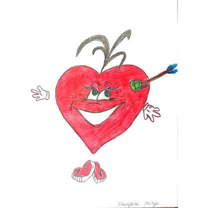 Cherepaha Andrew 29x21cm Orijinal Karikatür BOD01069