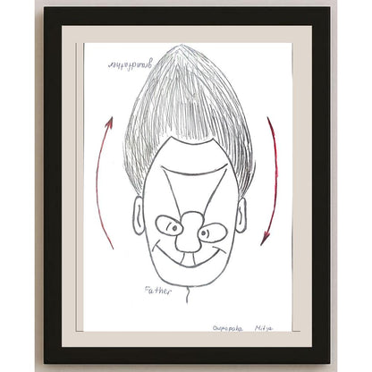 Cherepaha Andrew 29x21cm Orijinal Karikatür BOD01071