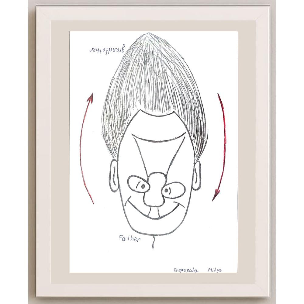 Cherepaha Andrew 29x21cm Orijinal Karikatür BOD01071