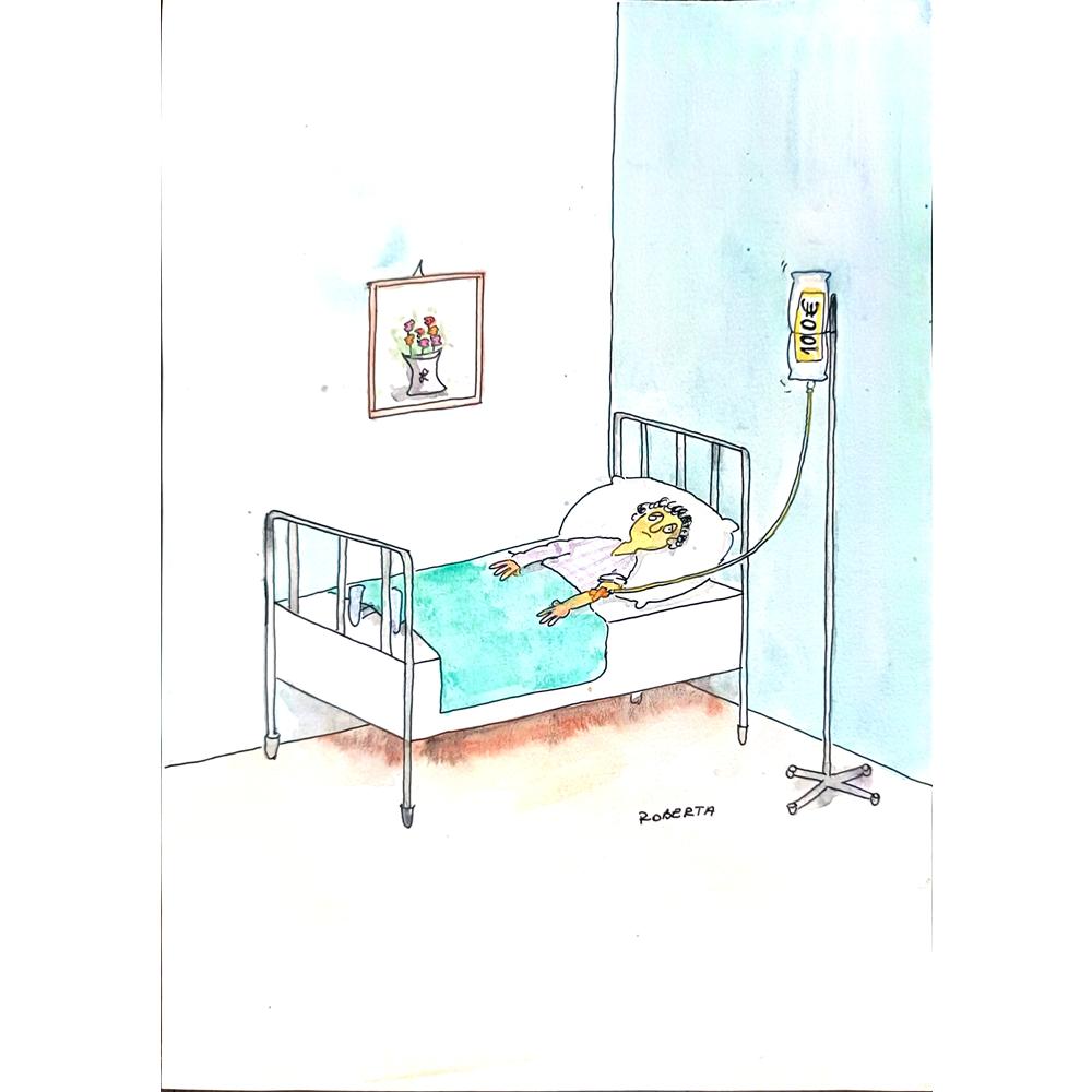 Roberta Patraşcan 29x21cm Orijinal Karikatür BOD01072