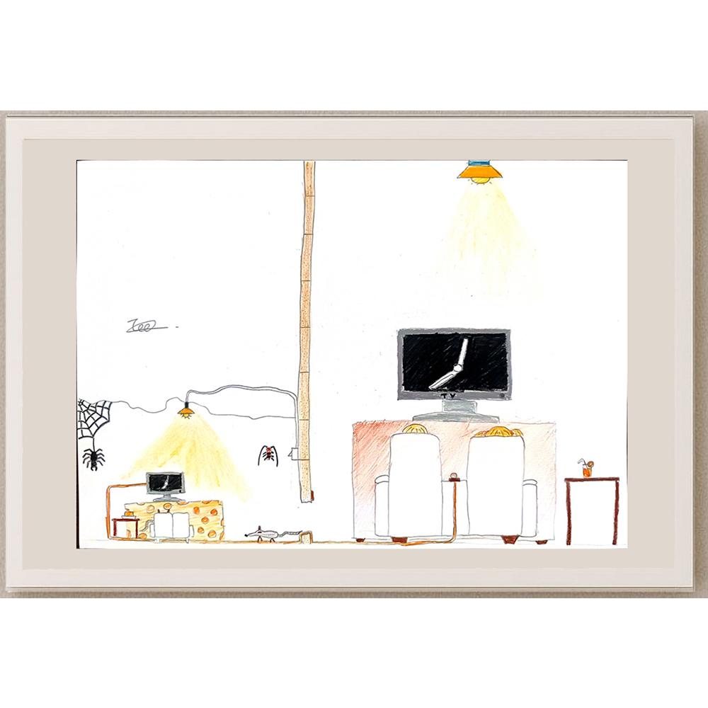 Chau Tsz Chun 29x21cm Orijinal Karikatür BOD01085