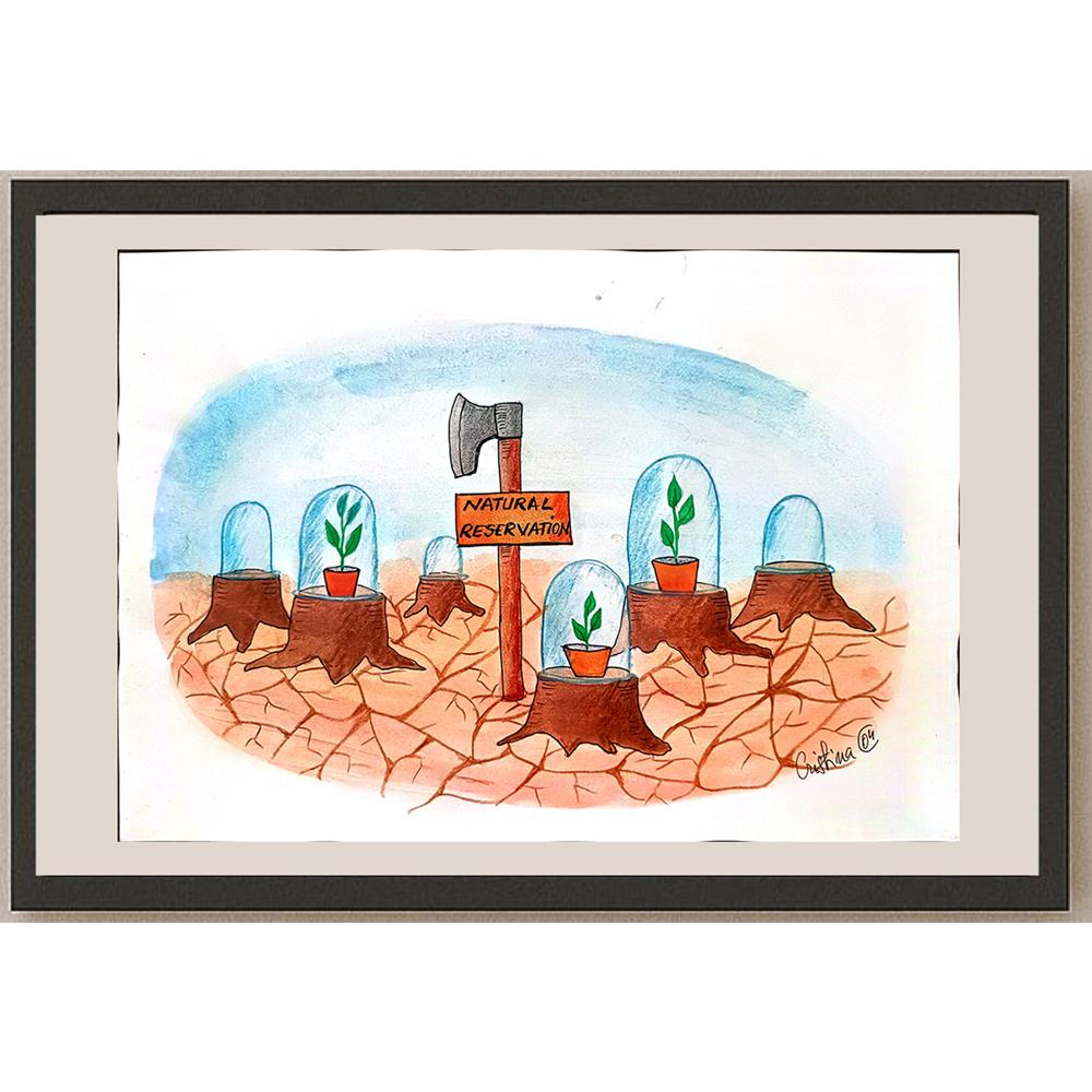 İvlia Cristina Alexandresov 29x21cm Orijinal Karikatür BOD01090
