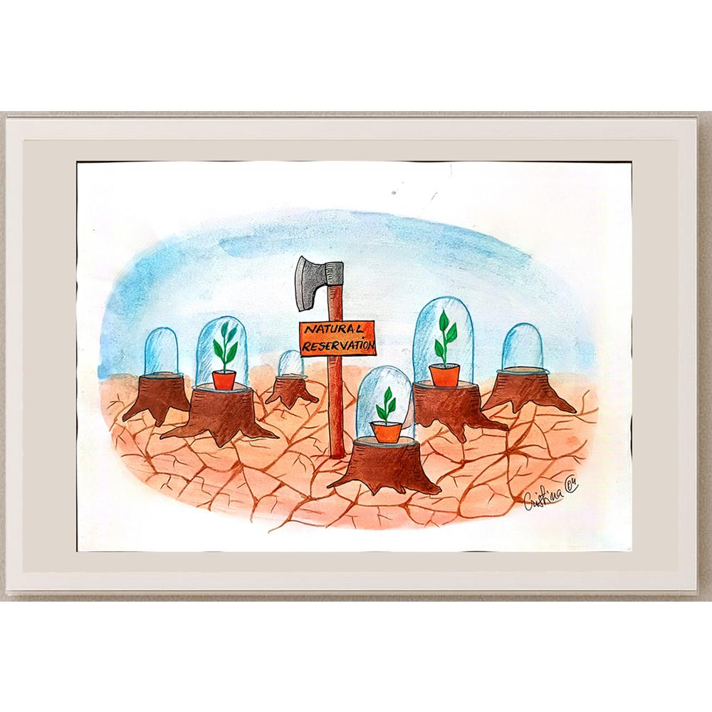 İvlia Cristina Alexandresov 29x21cm Orijinal Karikatür BOD01090