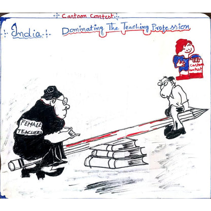 Venkata Rami Reddy 24x21cm Orijinal Karikatür BOD01094