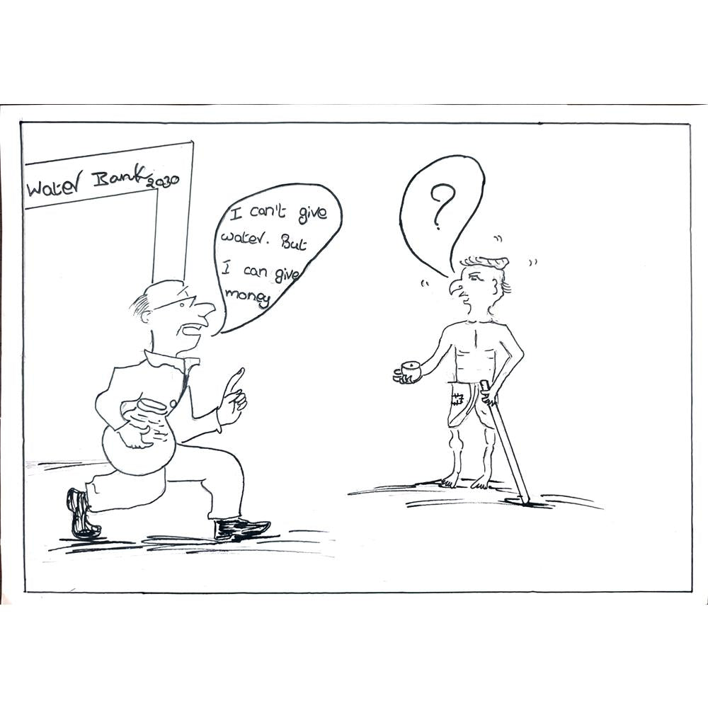 Olite Chandrattasa 29x21cm Orijinal Karikatür BOD01107