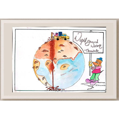 Bala Jaswamth 29x21cm Orijinal Karikatür BOD01108