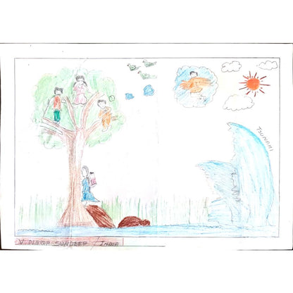 Vİswanadham Naga Sundeep 29x21cm Orijinal Karikatür BOD01110