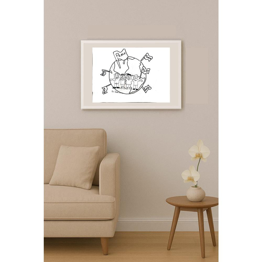 Jarusa Bianco 29x21cm Orijinal Karikatür BOD01112