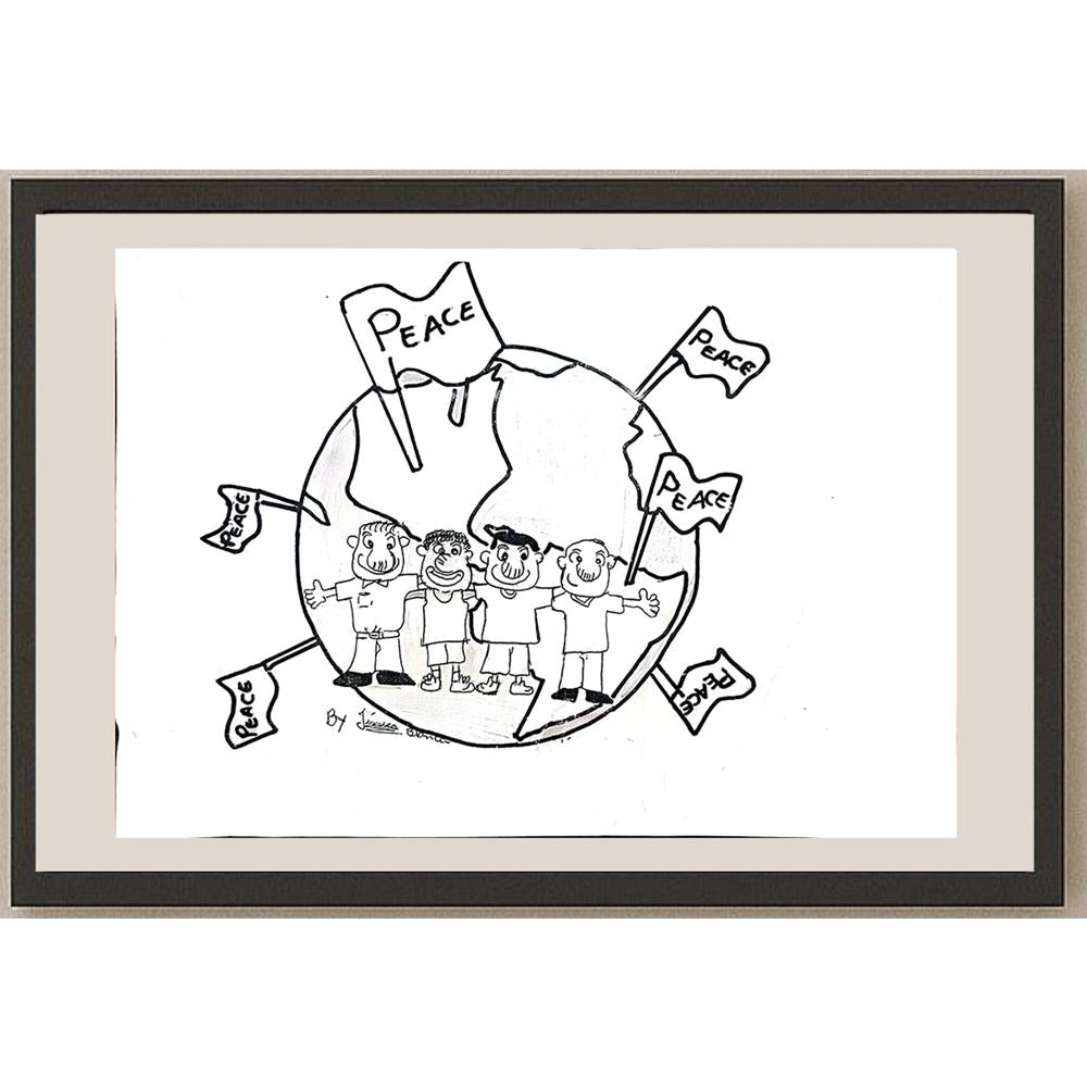 Jarusa Bianco 29x21cm Orijinal Karikatür BOD01112