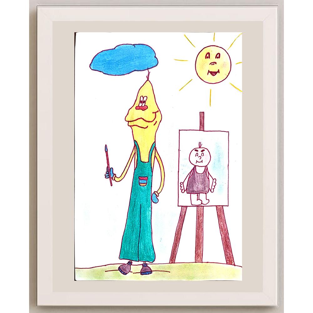 Anna Lubiejewska 29x21cm Orijinal Karikatür BOD01114