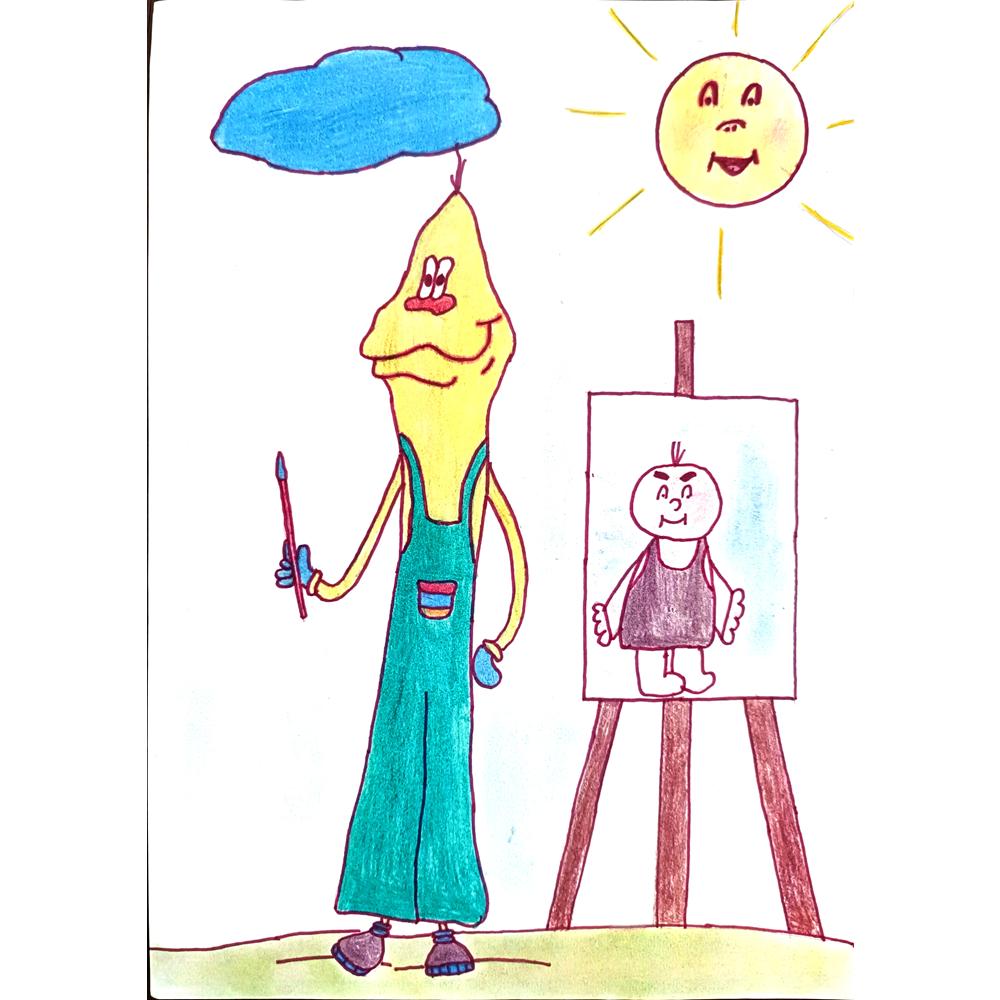 Anna Lubiejewska 29x21cm Orijinal Karikatür BOD01114
