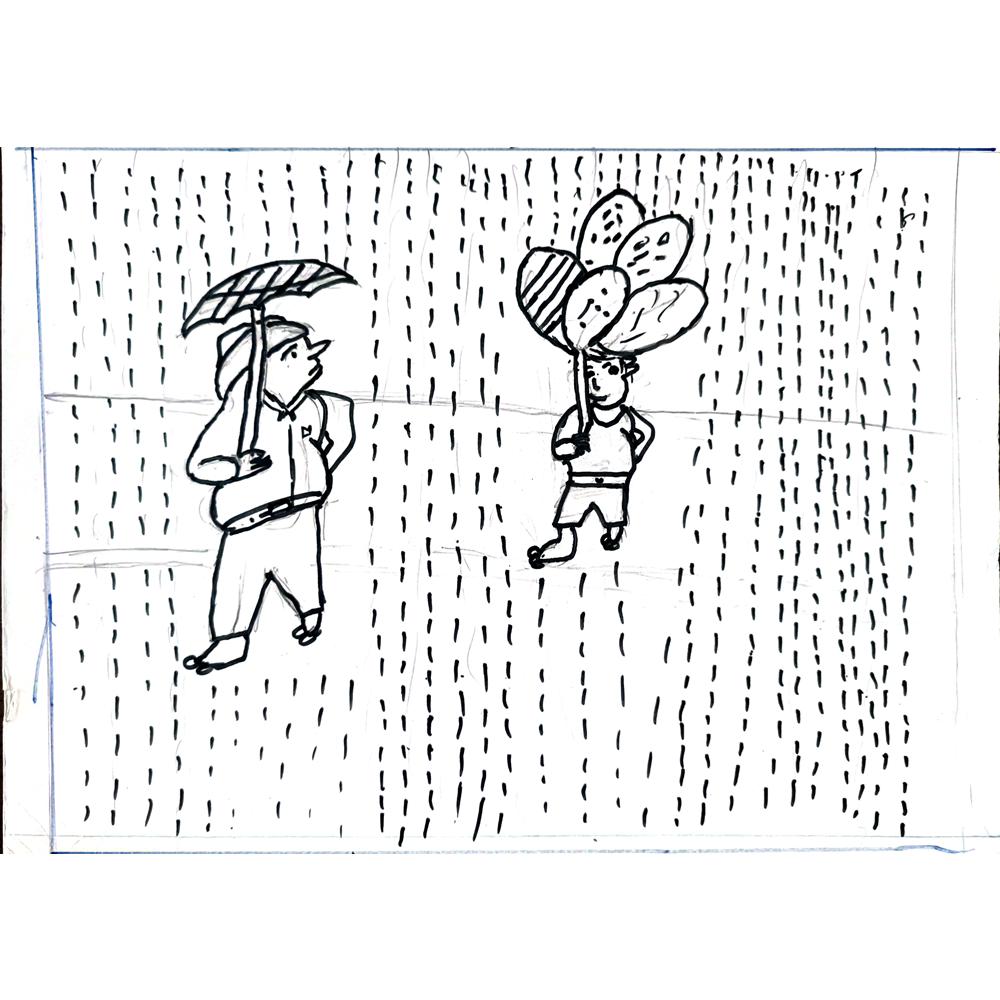 Sandeep 29x21cm Orijinal Karikatür BOD01121