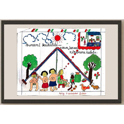 Sanilakshmi 29x21cm Orijinal Karikatür BOD01134