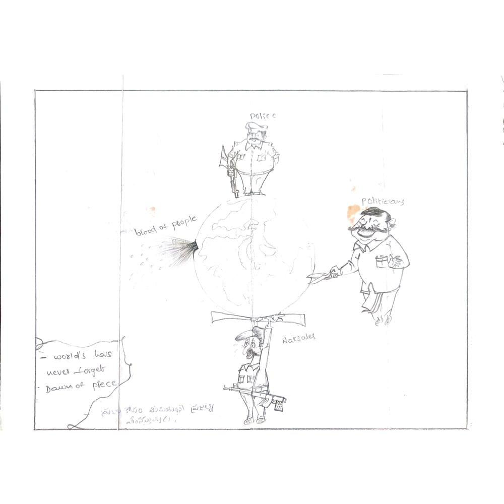 Sharak 29x21cm Orijinal Karikatür BOD01135