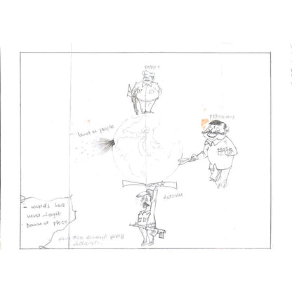 Sharak 29x21cm Orijinal Karikatür BOD01135