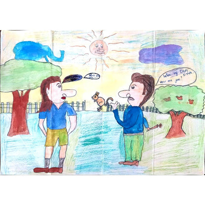 Rajeeve Sharma 29x21cm Orijinal Karikatür BOD01136