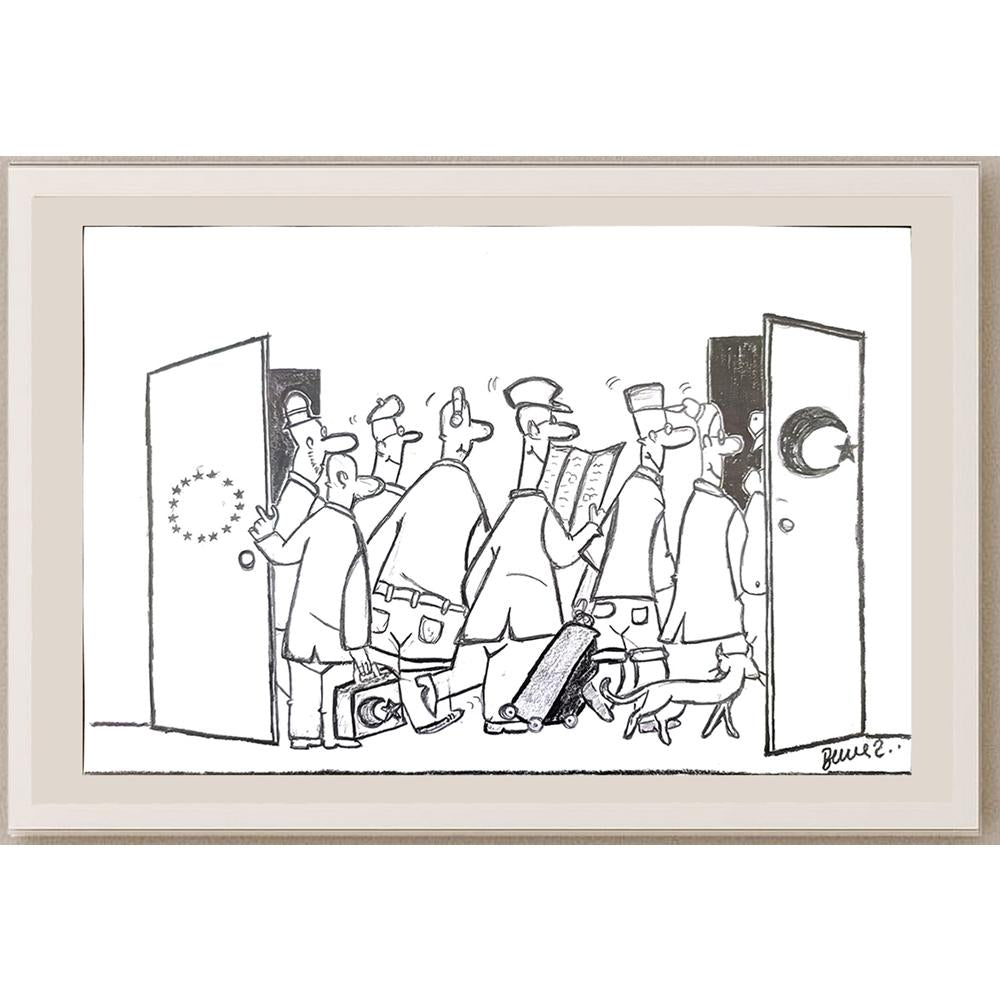 Berkay Koçak 29x21cm Orijinal Karikatür BOD01142