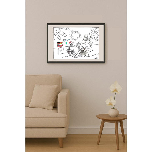 Batuhan Pekküçük 29x21cm Orijinal Karikatür BOD01143
