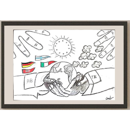 Batuhan Pekküçük 29x21cm Orijinal Karikatür BOD01143
