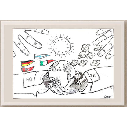 Batuhan Pekküçük 29x21cm Orijinal Karikatür BOD01143