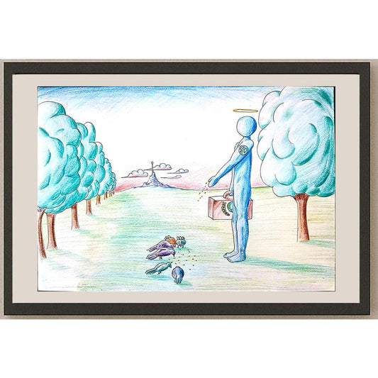 Aybars Şenyıldız 29x21cm Orijinal Karikatür BOD01144