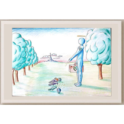 Aybars Şenyıldız 29x21cm Orijinal Karikatür BOD01144
