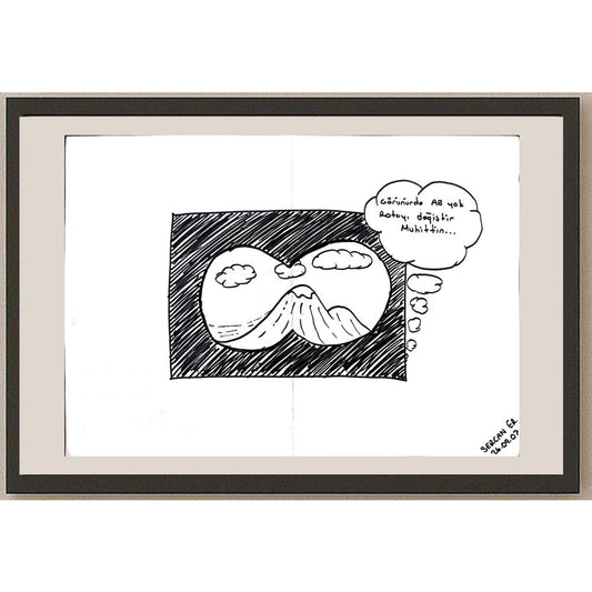 Sercan Er 29x21cm Orijinal Karikatür BOD01149