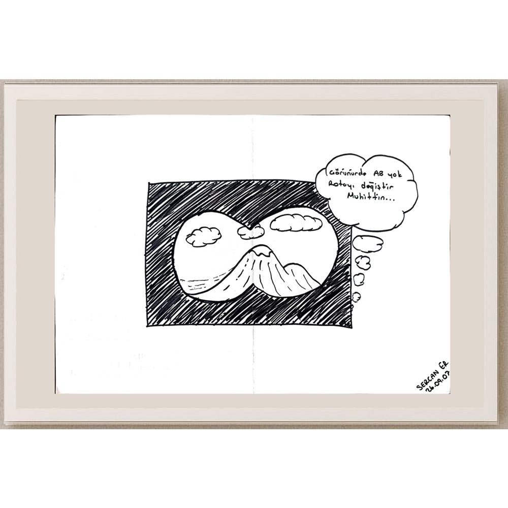 Sercan Er 29x21cm Orijinal Karikatür BOD01149