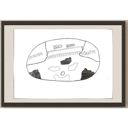 Oğuzhan Ayvaz 29x21cm Orijinal Karikatür BOD01154