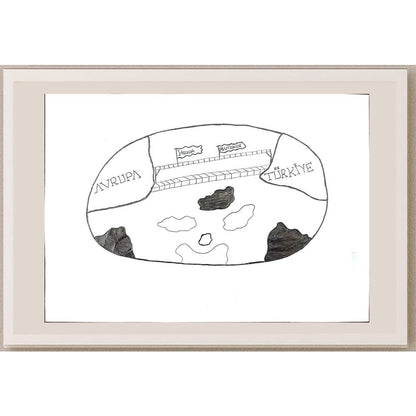 Oğuzhan Ayvaz 29x21cm Orijinal Karikatür BOD01154