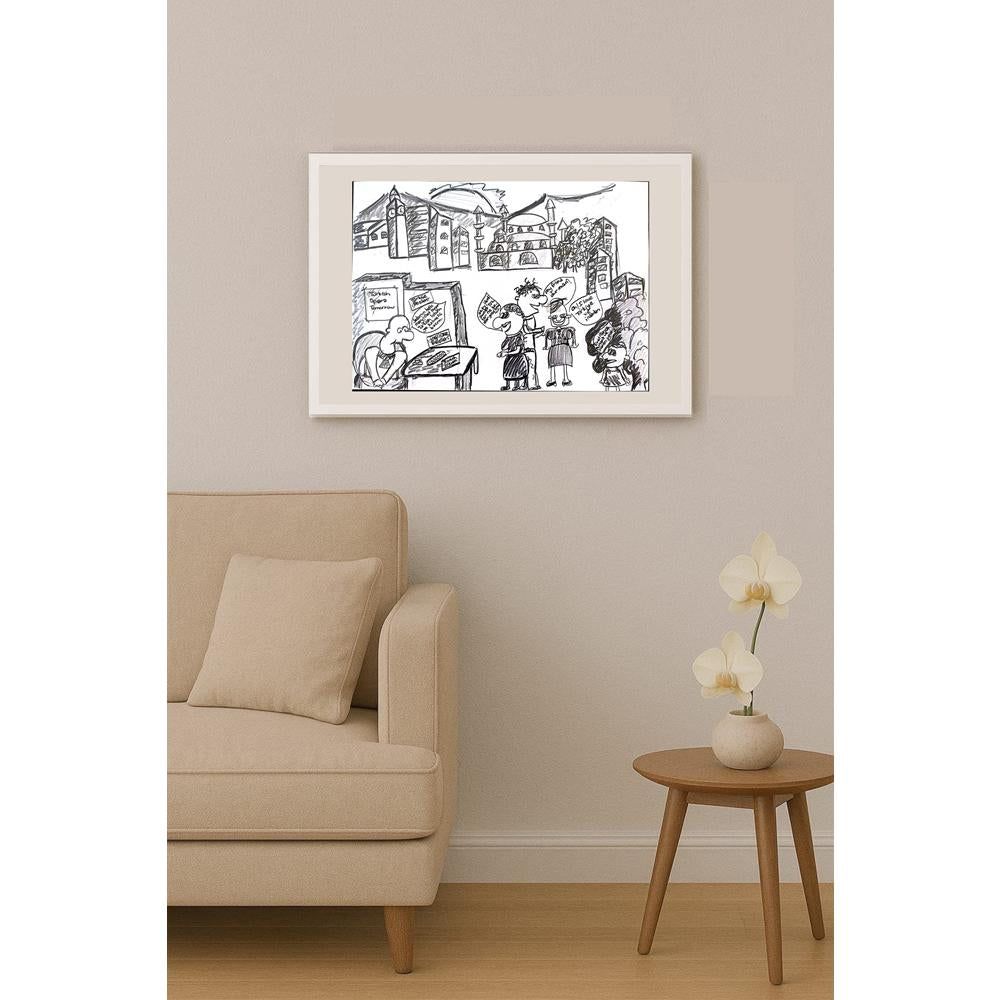 Dilara Güç 29x21cm Orijinal Karikatür BOD01156