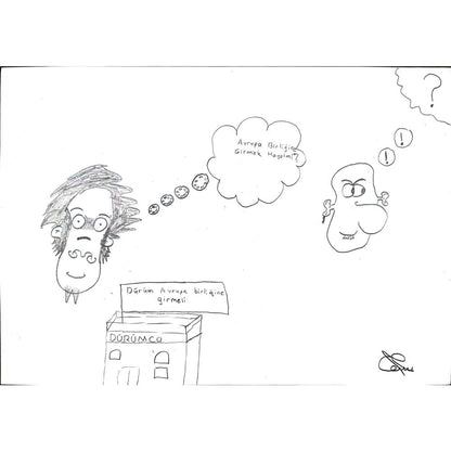 Gökhan Ekşi 29x21cm Orijinal Karikatür BOD01158