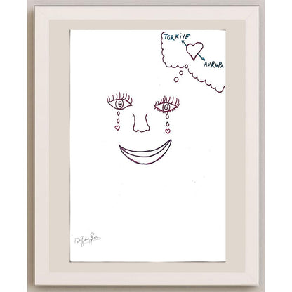 Tuğçe Fatma Başaran 29x21cm Orijinal Karikatür BOD01159