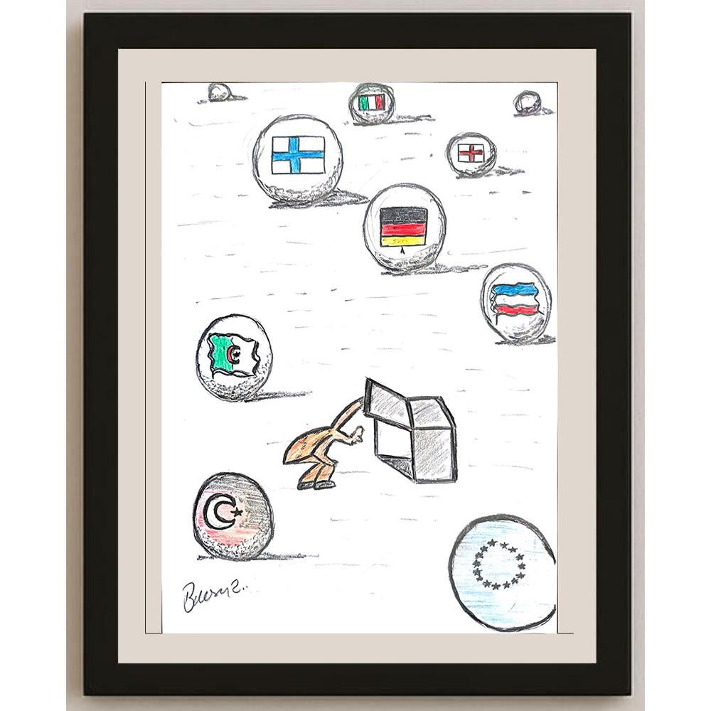 Berkay Koçak 29x21cm Orijinal Karikatür BOD01163